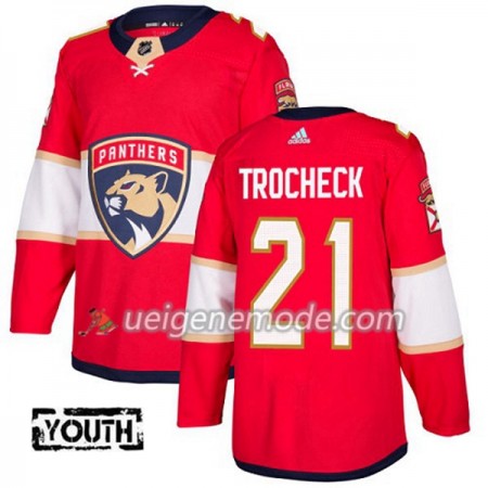 Kinder Eishockey Florida Panthers Trikot Vincent Trocheck 21 Adidas 2017-2018 Rot Authentic